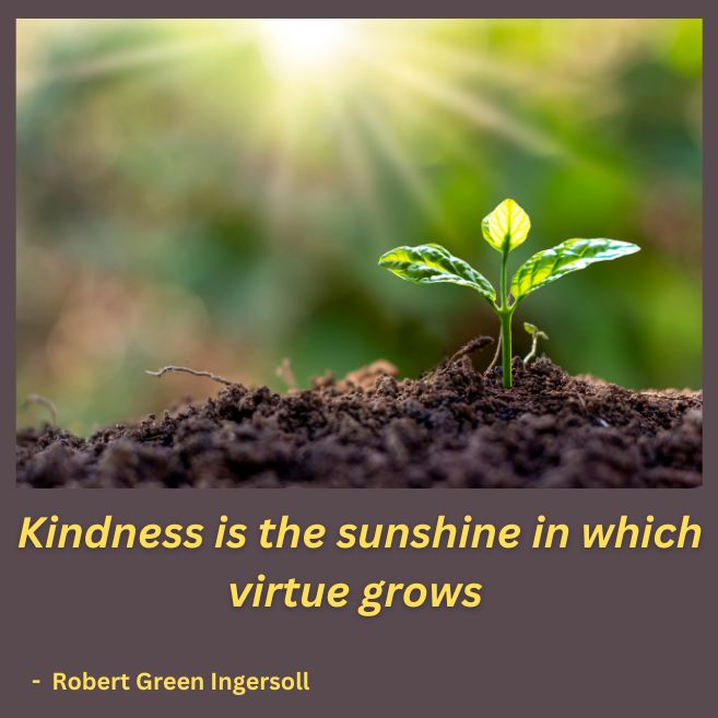 A quote on kindness for kids by Robert Green Ingersoll
