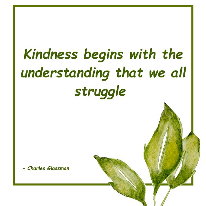 A quote on kindness by Charles Glassman