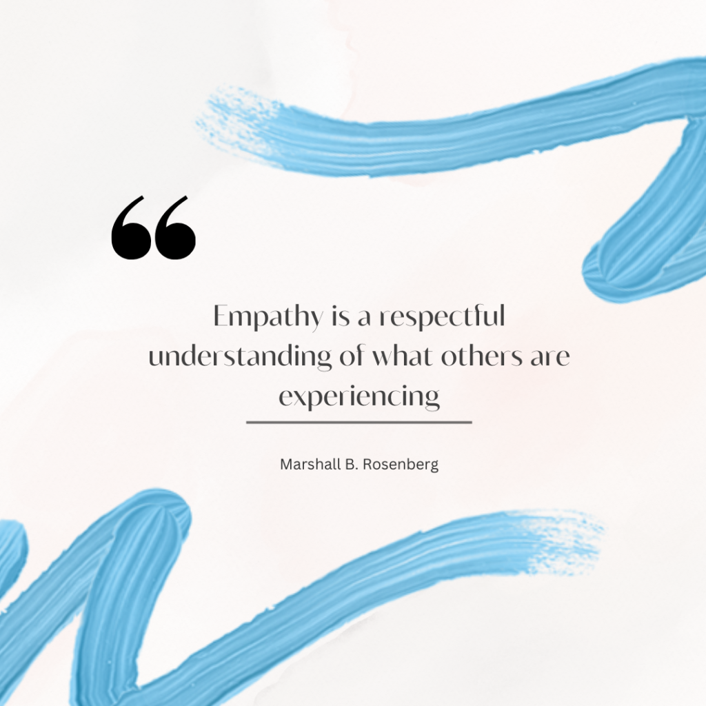 Empathy is a respectful understanding of what others are experiencing - Marshall B. Rosenberg