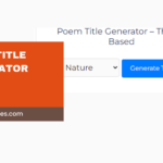 A poem title generator for students to crank up creativity