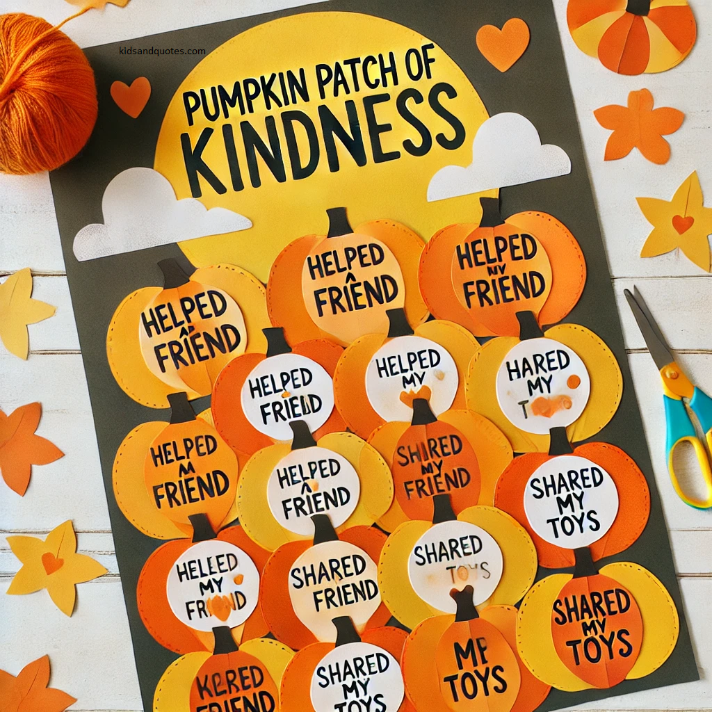 Halloween Paper craft for elementary school - Pumpkin Patch of Kindness