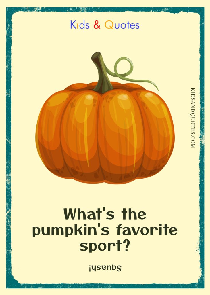 Thanksgiving joke - What's the pumpkin's favorite sport? (Squash!)