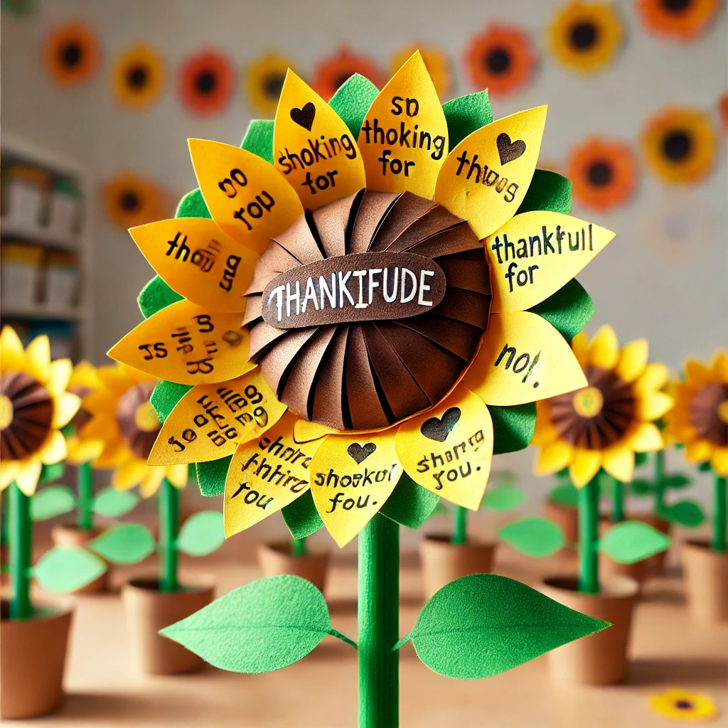 Gratitude sunflower