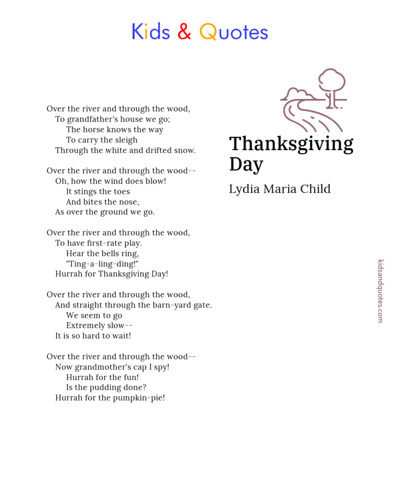 Thanksgiving Day - a poem by Lydia Maria Child