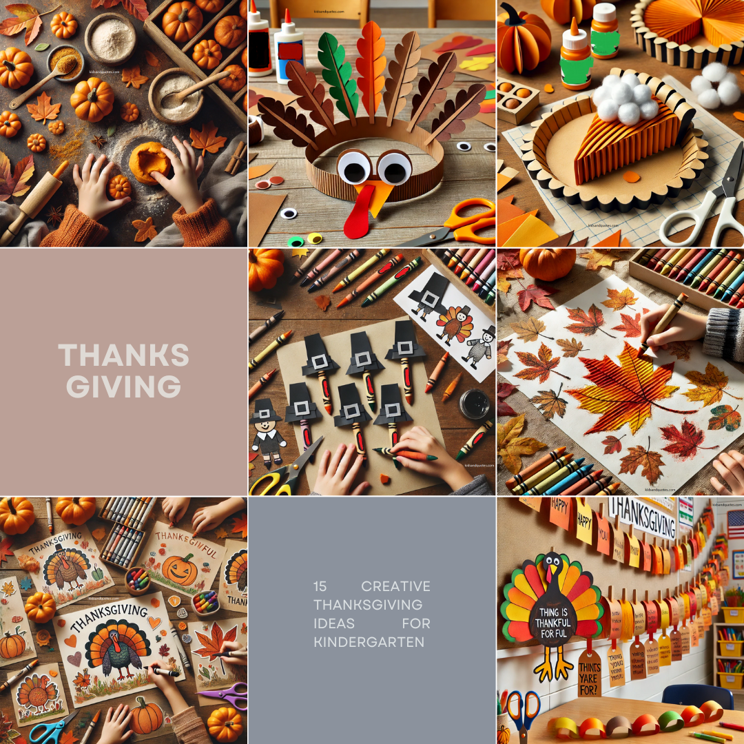 Creative thanksgiving project ideas for the kindergarten classroom.