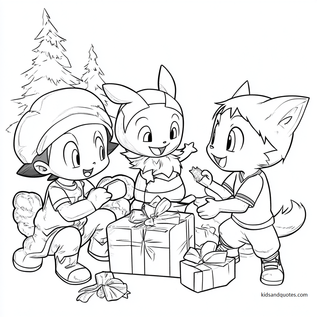 Jessie, James, and Meowth - coloring page.