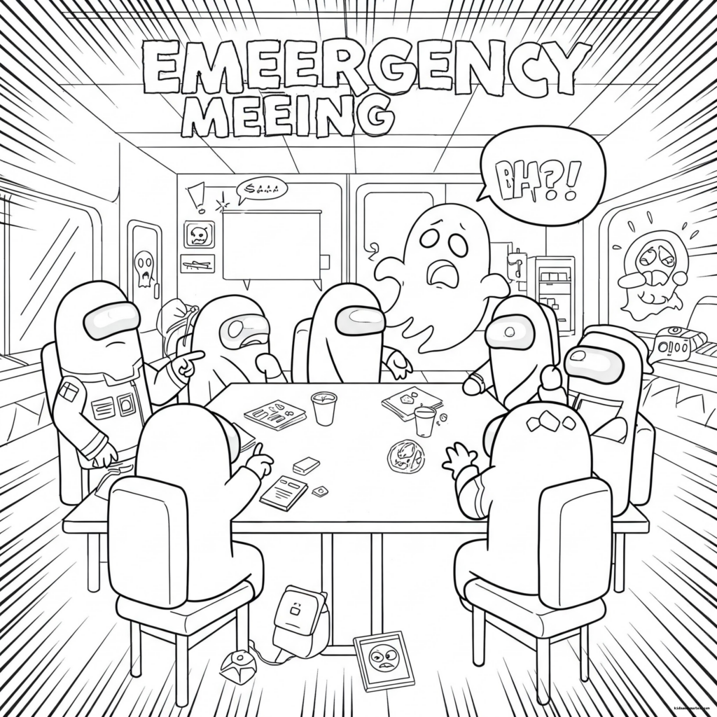 Among Us Colouring Pages Printable 2025 