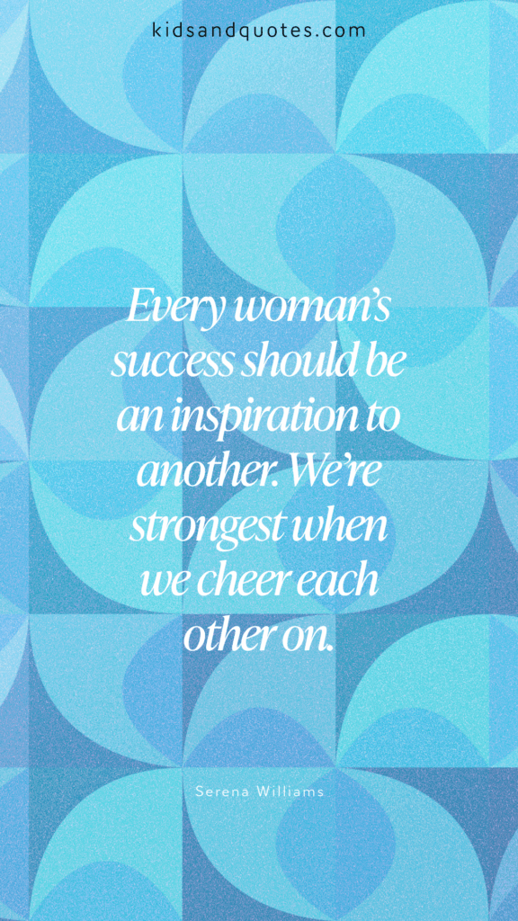 Anti-bullying quote poster by Serena Williams