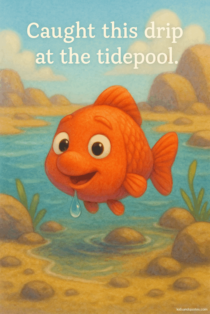 Fish puns - Fish swimming in a lake.