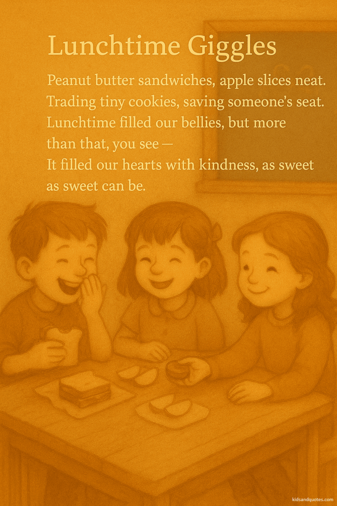Short rhyming poem - Lunchtime Giggles