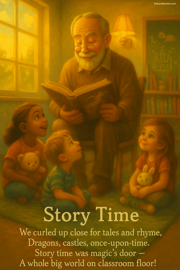 Short rhyming poem on school year memories - Story Time