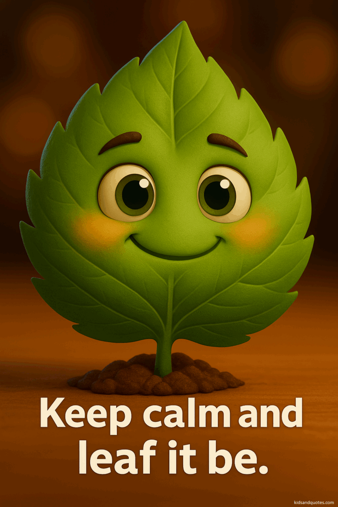 Grass puns - Keep calm and leaf it be.
