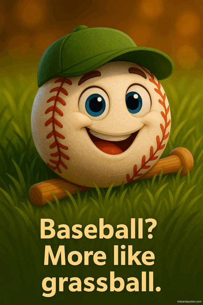 Grass puns, turf talk - Baseball? More like grassball.