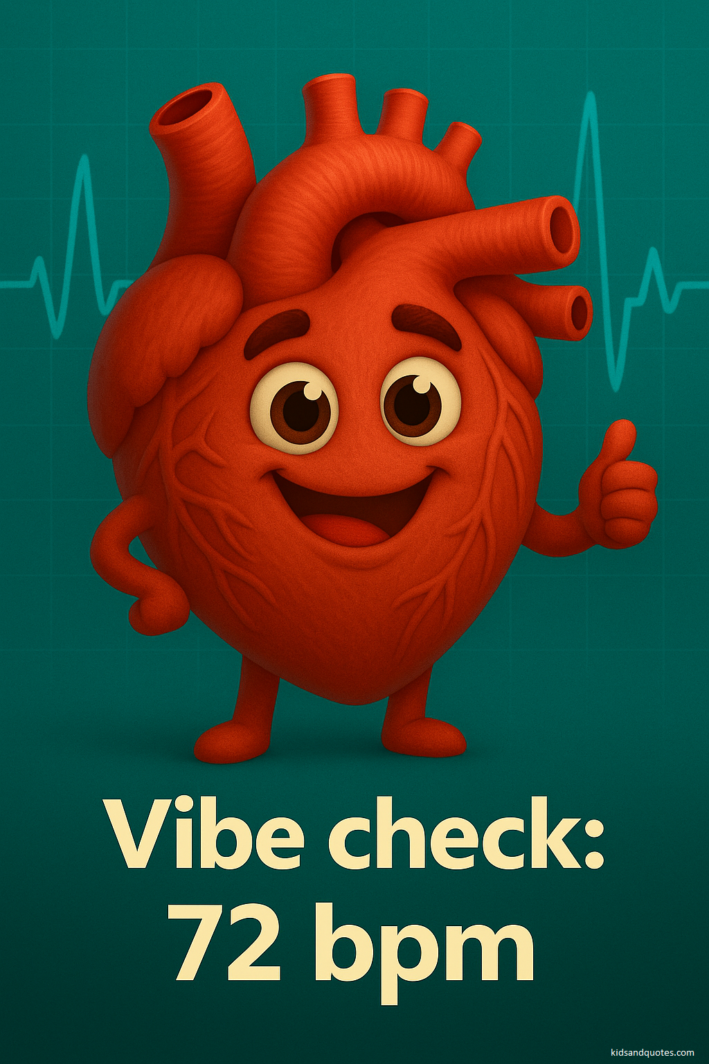 Heart pun, one-liner - Vibe check: 72 bpm.