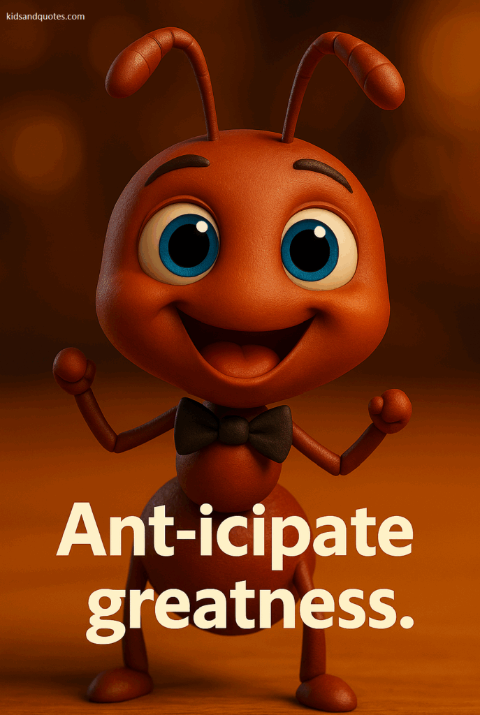 Ant Pun - Ant-icipate greatness.