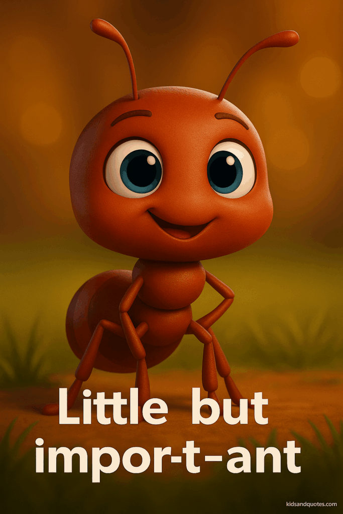Ant Pun - Little but impor-t-ant