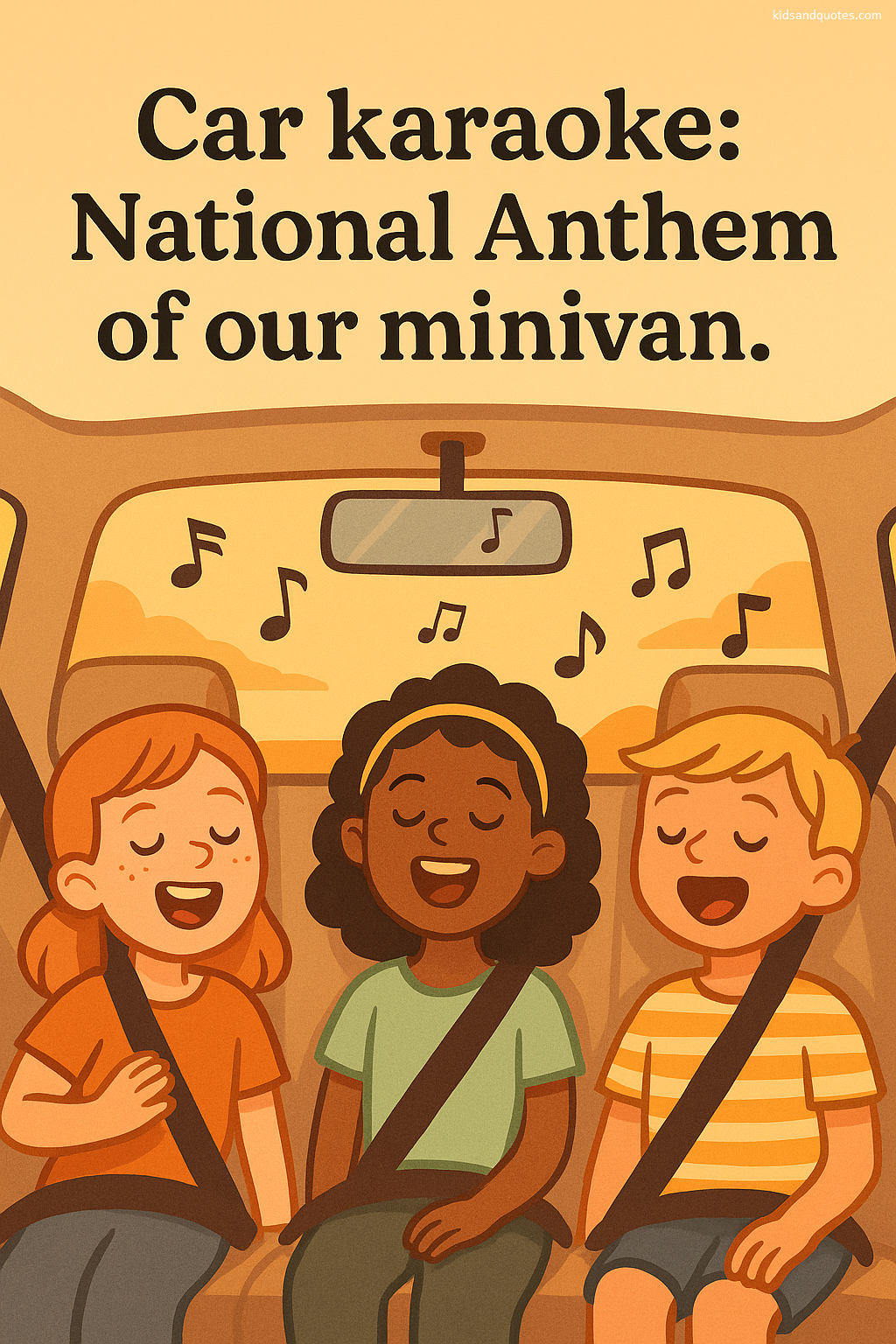 Car Karaoke: National anthem of our minivan.