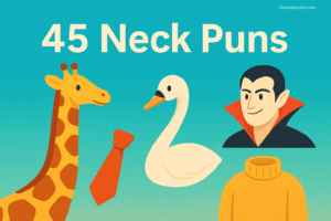 45 Neck Puns - Dracula, Giraffe, Swan, Neck Tie, and Turtle Neck Tee