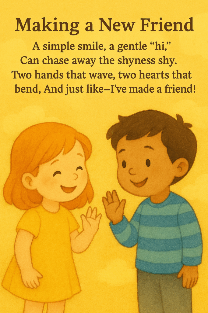 Short poem - Making a New Friend