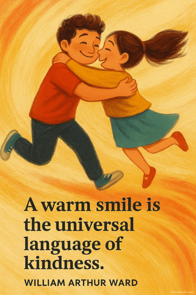 A warm smile is the universal language of kindness - William Arthur Ward