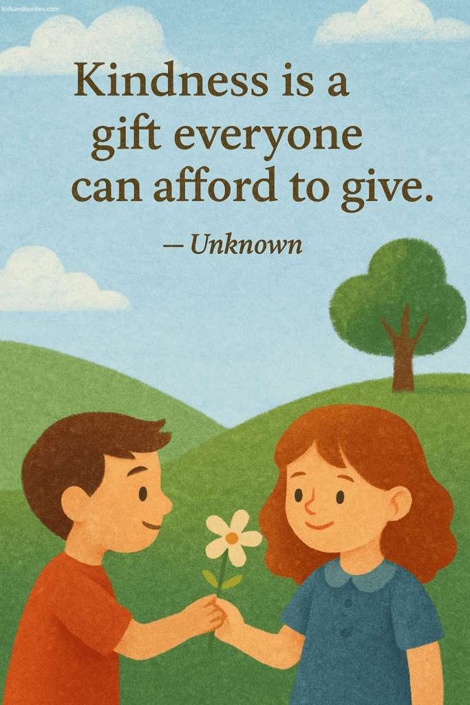 Kindness is a gift everyone can afford to give - Unknown