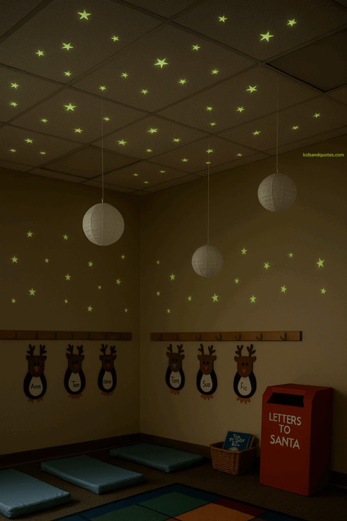 Glow-in-the-Dark Starry Snow Ceiling