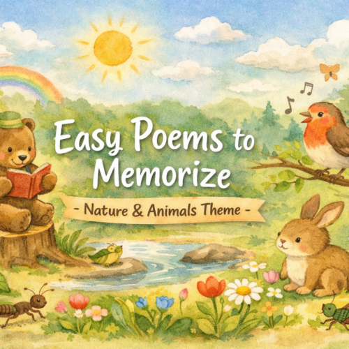 9 Easy to Memorize 8 Line Poems (each with beautiful illustrations
