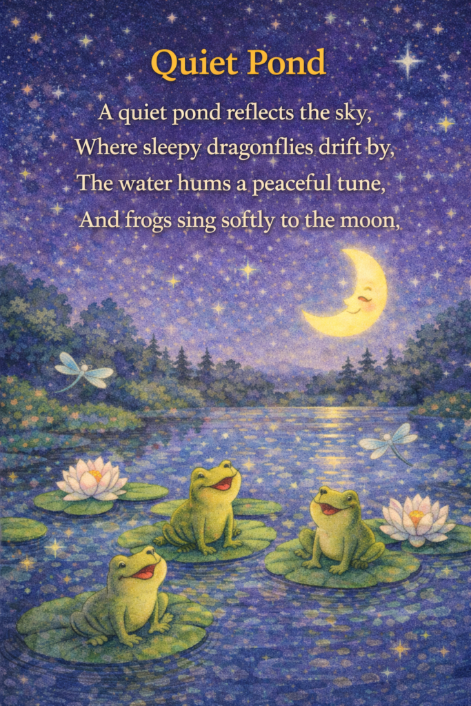 Quiet Pond: Short & Easy Poem to remember.