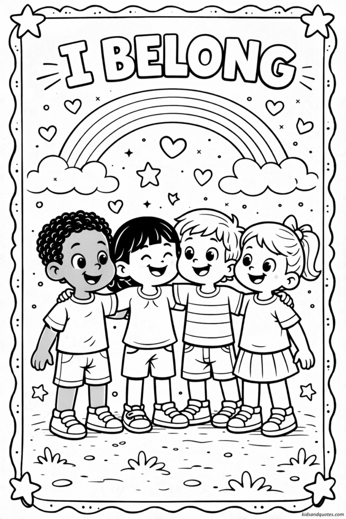 I Belong: Positive affirmation for kids.