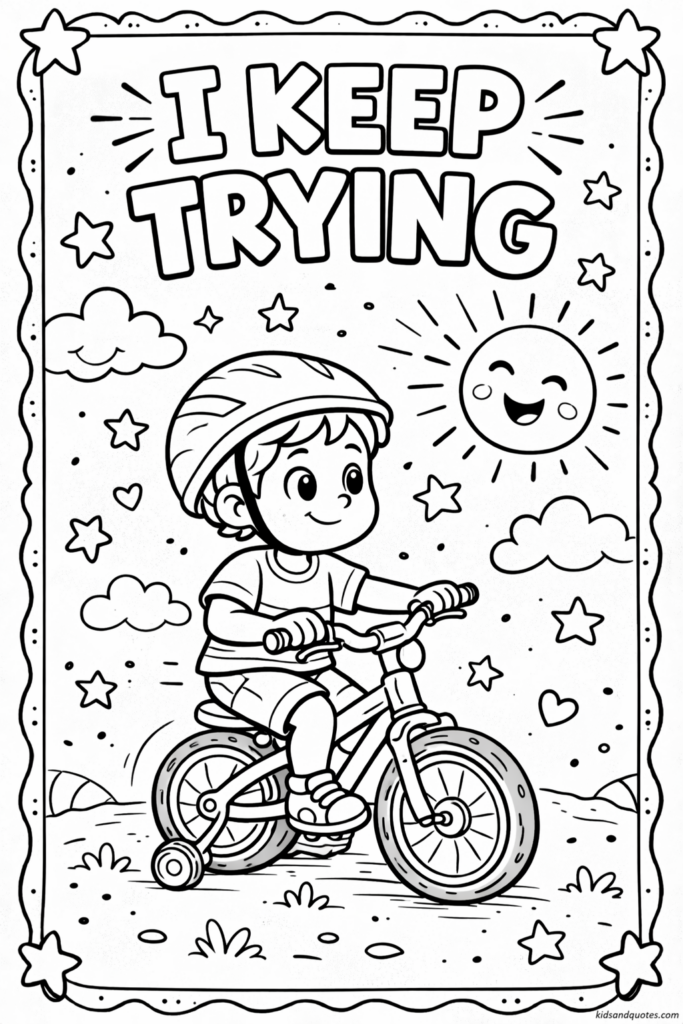 I keep trying: Free coloring page printable for kids.