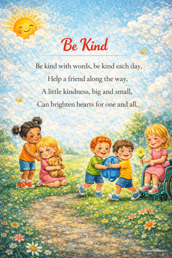 An easy poem: Be Kind