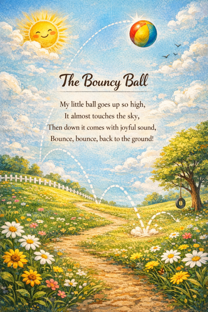 Short Rhyming Poem: The Bouncy Ball