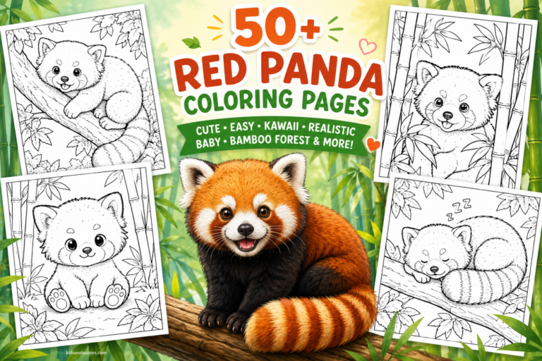 50+ Red Panda Coloring Pages So Cute you Won’t Want to Stop Coloring ...