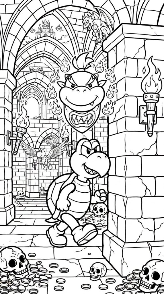 Bowser Jr. mischievous portrait.
