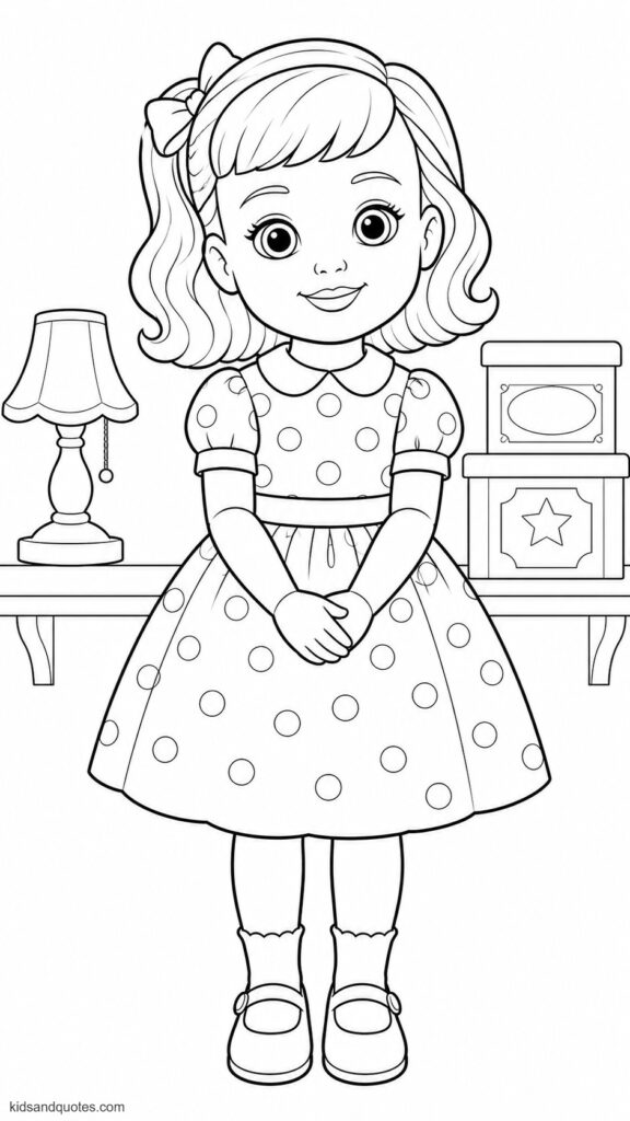Coloring page printable PDF: Gabby Gabby.