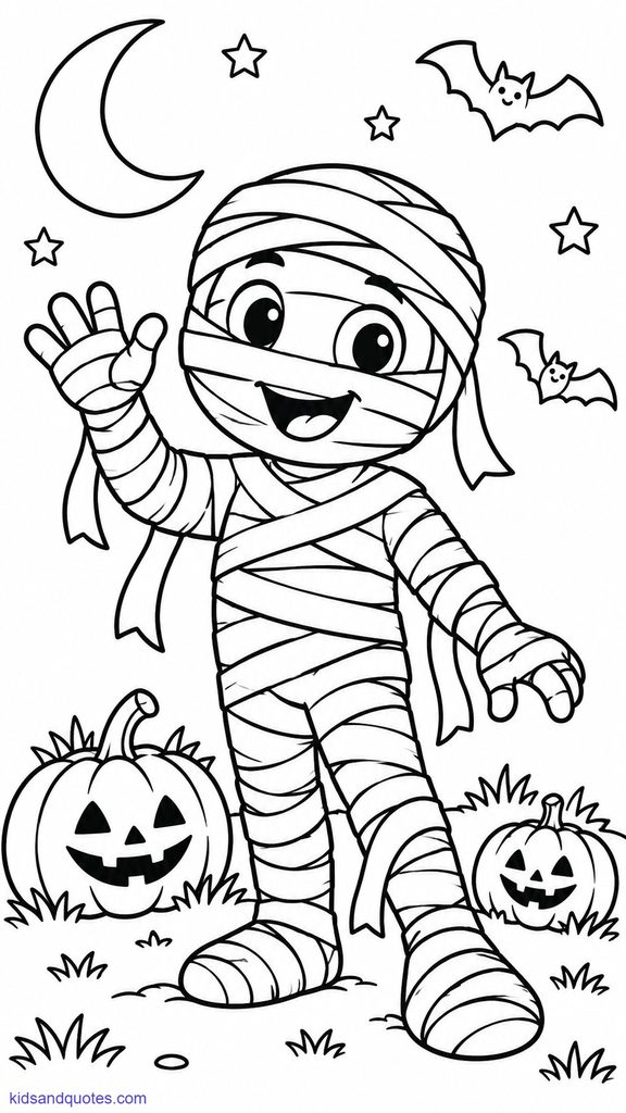 Mummy wrapped in bandages.